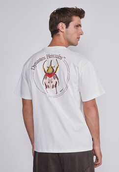 Polera Hombre Bicho Espalda Blanco Sioux